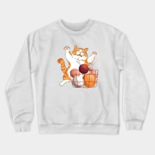 Funny  cute kitty kitten Crochet Yarn Crazy Cat Crewneck Sweatshirt